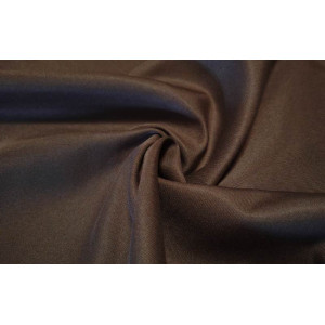 10cm Tischdeckenstoff knitterarm / Polyester-Dekostoff,  Köperbindung, DUNKELBRAUN  (Grundpreis €8,00/m)